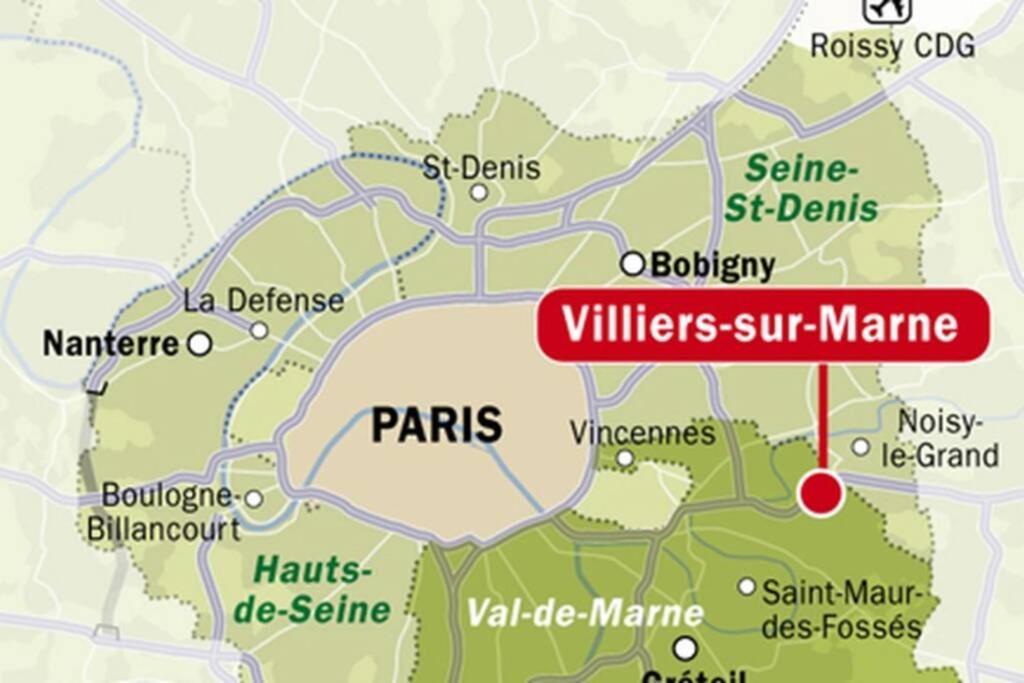 Logement Cosy Proche Paris Et Disneyland Villiers-sur-Marne Exterior photo
